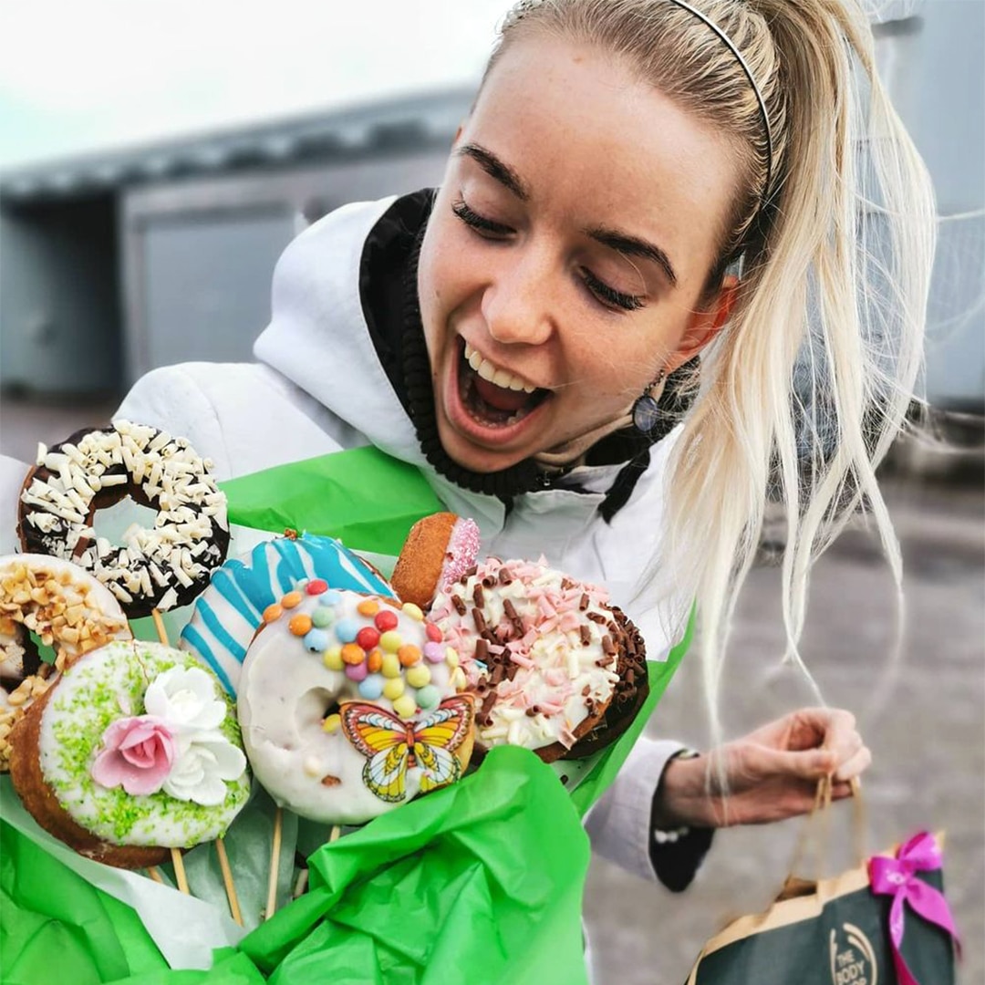 Eesti donuts söödav kimp tordi asemel söödav bukett sõõrikukimp